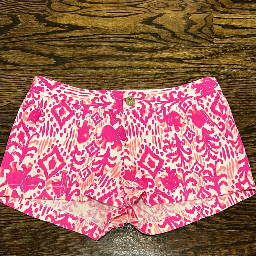 Lilly Pulitzer Liana Pink Patterned Shorts